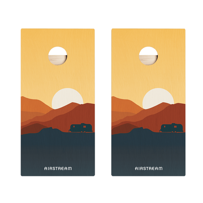 Airstream in the Desert Star Cornhole Boards, - American Cornhole Association
