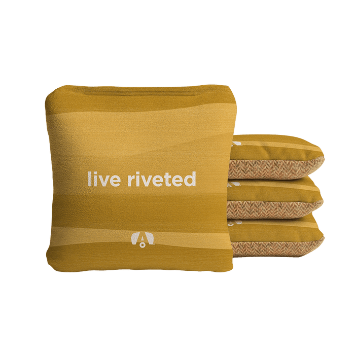 Airstream Live Riveted Yellow Synergy Soft Cornhole Bags, Yellow - American Cornhole Association