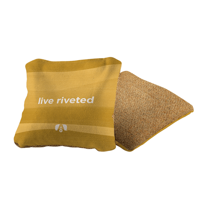 Airstream Live Riveted Yellow Synergy Soft Cornhole Bags, Yellow - American Cornhole Association