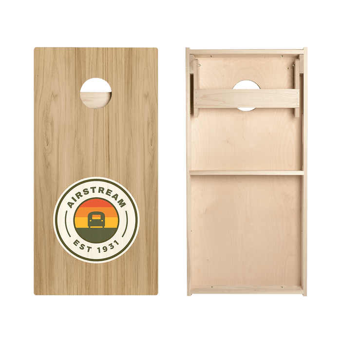 Airstream Retro Badge Cornhole Boards, - American Cornhole Association