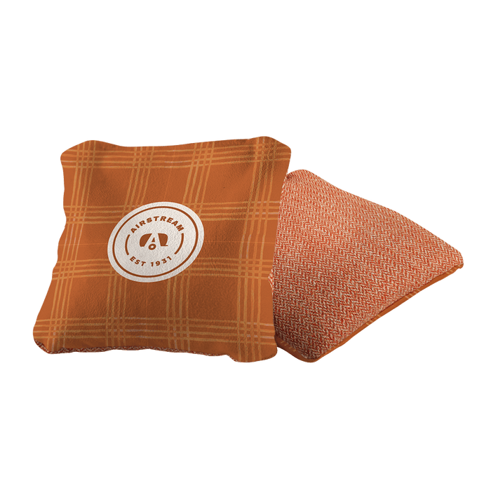 Airstream Retro Badge Orange Synergy Soft Cornhole Bags, Orange - American Cornhole Association