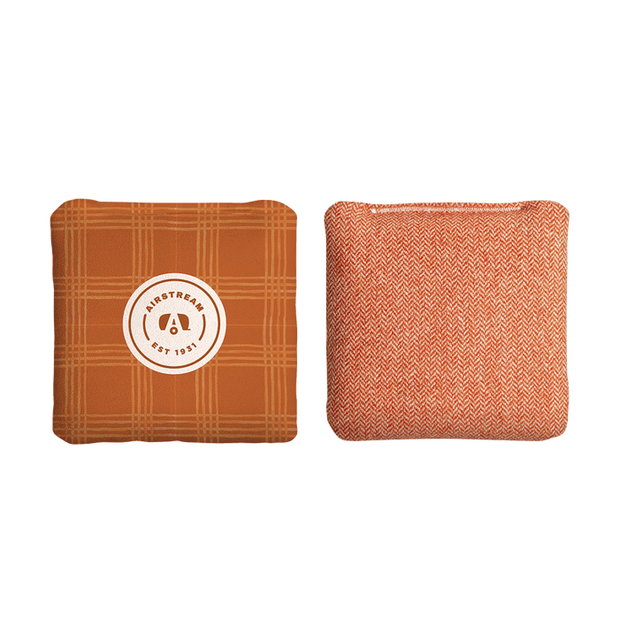 Airstream Retro Badge Orange Synergy Soft Cornhole Bags, Orange - American Cornhole Association