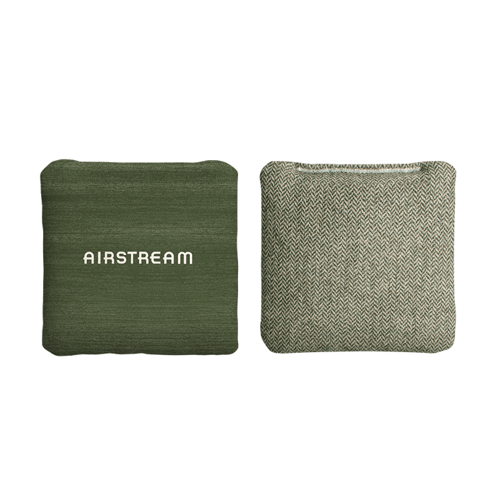 Airstream Vintage Logo Green Synergy Soft Cornhole Bags, Green - American Cornhole Association