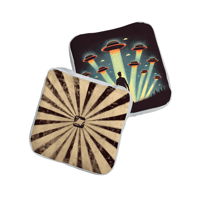 Alien Ambush Blue NXT Lumi - Tek Cornhole Bags, - American Cornhole Association