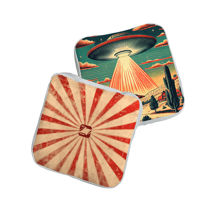 Alien Ambush Orange NXT Lumi - Tek Cornhole Bags, - American Cornhole Association