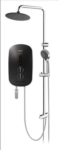 ALPHA - SMART 18 i Plus Rain Shower Instant Water Heater (DC Pump) - Metal Black