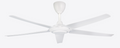 Alpha DC Motor Ceiling Fan- (40 ") 5 ABS Blade 12+12 Speed  with Remote control - Matt White