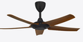 Alpha DC Motor Ceiling Fan- (40 ") 5 ABS Blade 12+12 Speed  with Remote control - Walnut