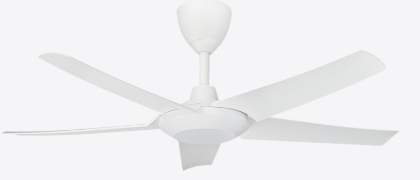 Alpha DC Motor Ceiling Fan- (46") 5 ABS Blade 12+12 Speed with Remote Control - Matt White