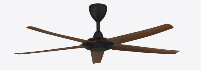 Alpha DC Motor Ceiling Fan- (56 ") 5 ABS Blade 12+12 Speed  with Remote control - Walnut