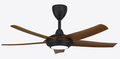 Alpha DC Motor LED Ceiling Fan- (46 ") 5 ABS Blade 12+12 Speed  with Remote control - Walnut
