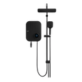 Alpha Digital Instant Water Heater (DC Pump) c/w 3 in 1 Shower Slide Bar - Black Canvas