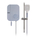 Alpha Instant Water Heater (DC Pump)  c/w Hand Shower Bar Set - Blue Linen