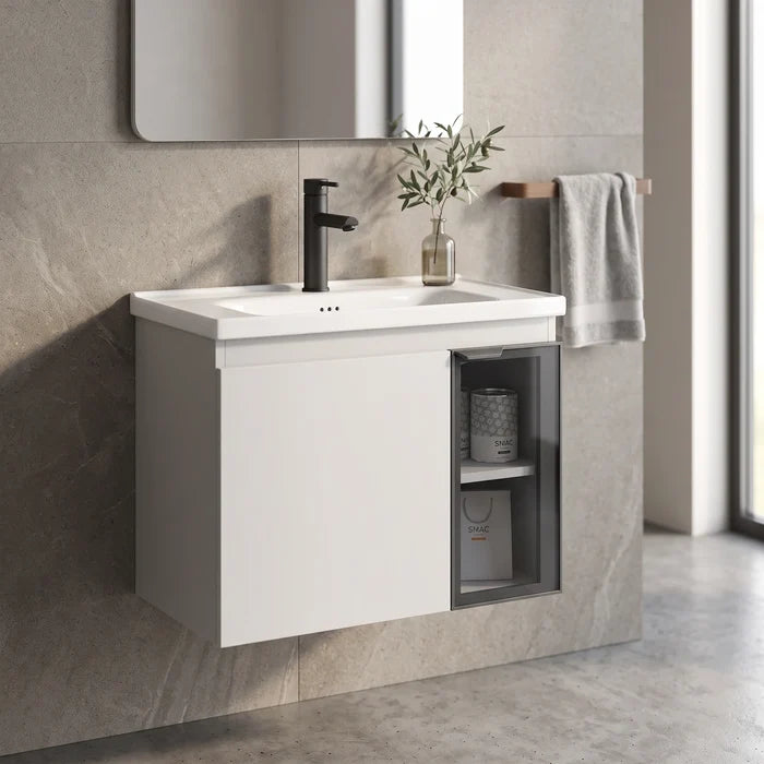 Aluminium Basin Cabinet Set in a room setting