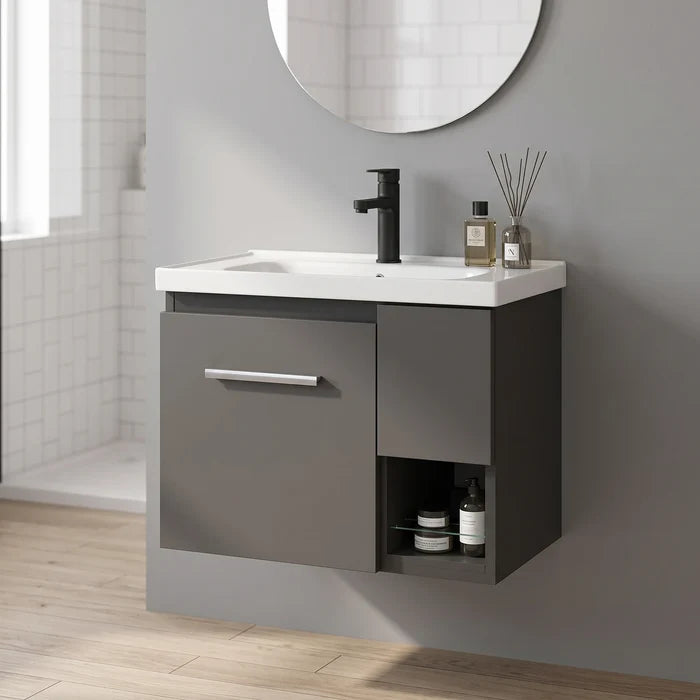Aluminium Basin Cabinet Set in a room setting