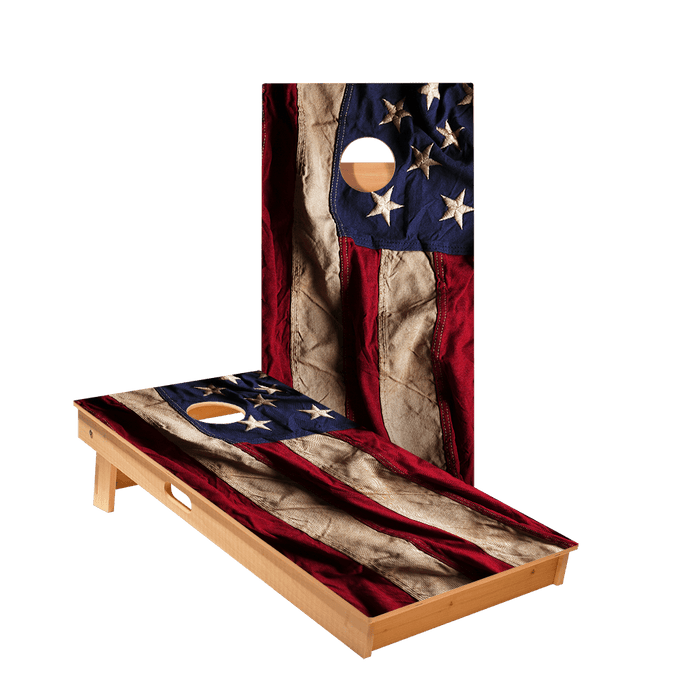 American Flag Cloth Star Cornhole Boards - ACA - 000001 | American Cornhole Association