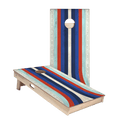 American Moto Curved Stripes Star Cornhole Boards - ACA - 000299 | American Cornhole Association