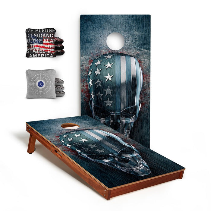 American Skull Sig Pro 2x4 Regulation Cornhole Bundle -  | American Cornhole Association