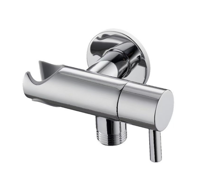 Angle Valve with Holder - Chrome