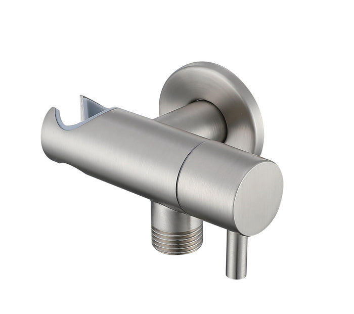Angle Valve with Holder - Satin