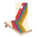 Angled Center Stripes Star Cornhole Boards, - American Cornhole Association