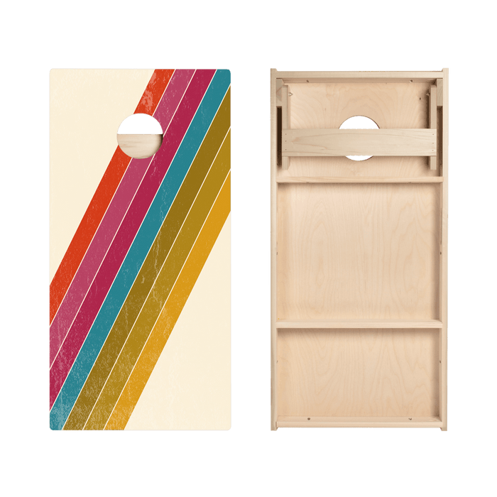 Angled Center Stripes Star Cornhole Boards, - American Cornhole Association