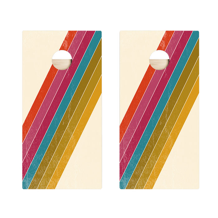 Angled Center Stripes Star Cornhole Boards, - American Cornhole Association