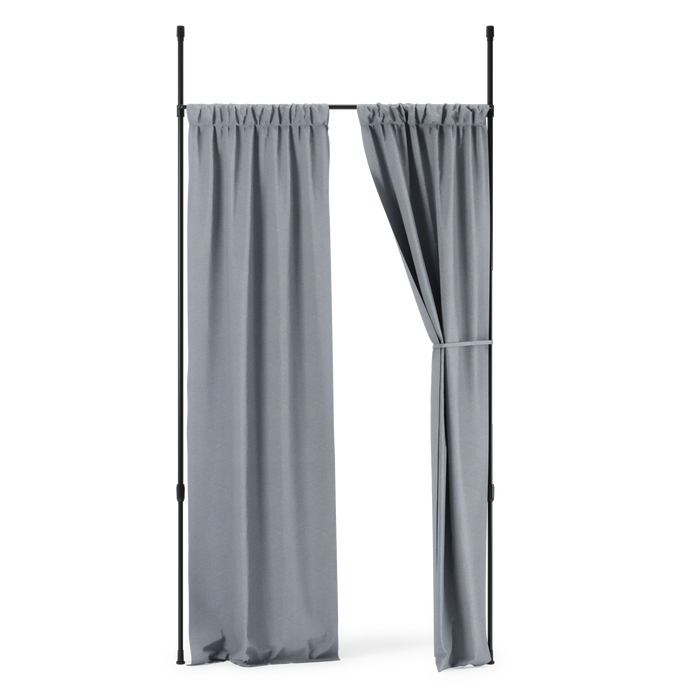 Tension Rods | color: Matte-Black | size: 36-66" (91-167 cm)
