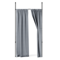 Tension Rods | color: Matte-Black | size: 36-66" (91-167 cm)
