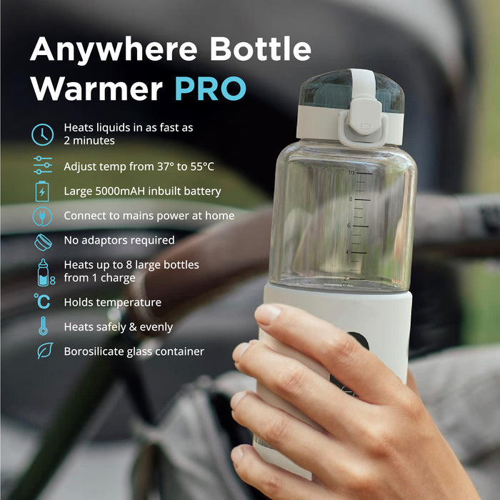 Anywhere Portable Bottle Warmer Pro V2 - White