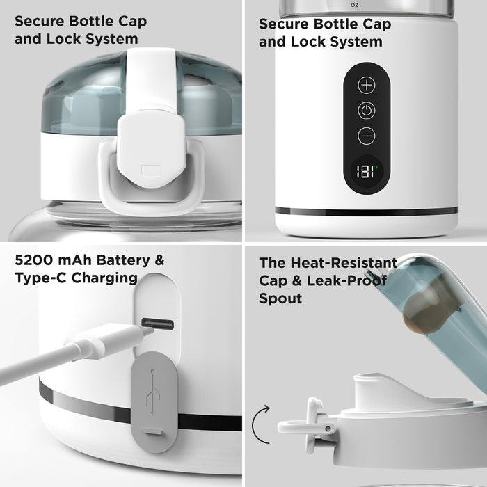 Anywhere Portable Bottle Warmer Pro V2 - White