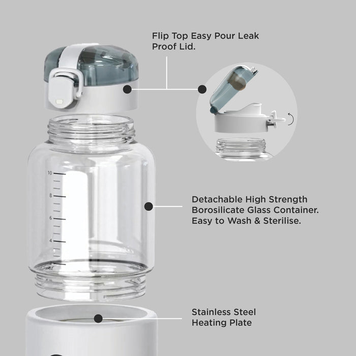 Anywhere Portable Bottle Warmer Pro V2 - White