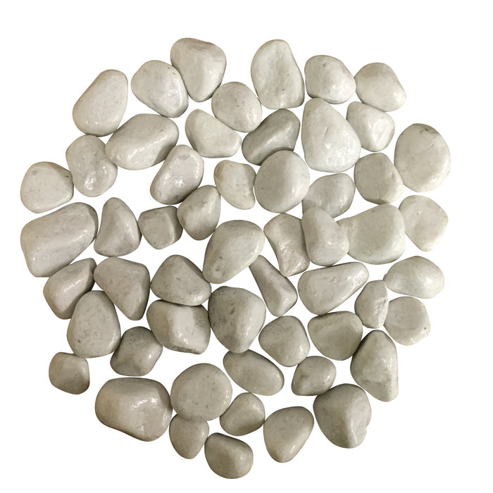 Aquarium Fish Tank Pebbles Decorative White Black and Coloured