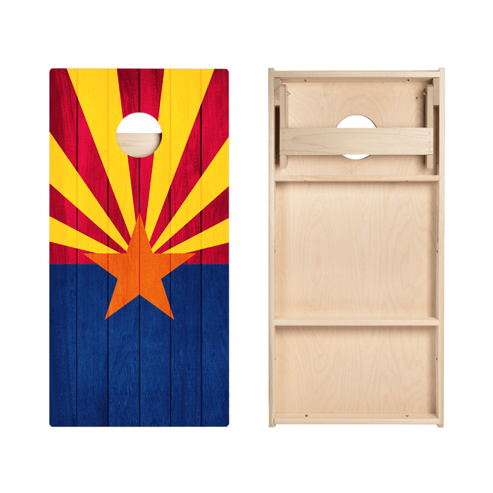Arizona Flag Star Cornhole Boards - ACA - 000109 | American Cornhole Association