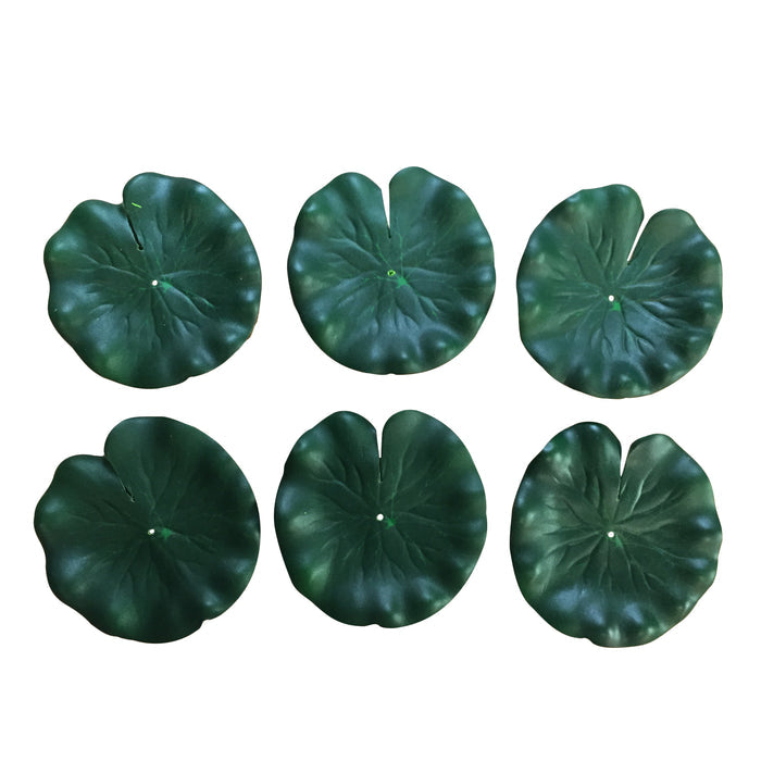Artifical Pond Lily Lilly Floating Pond Decoration Lillie Plant With Frog Mixed Pack