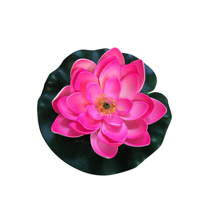 Artifical Pond Lily Lilly Floating Pond Decoration Lillie Plant With Frog Mixed Pack