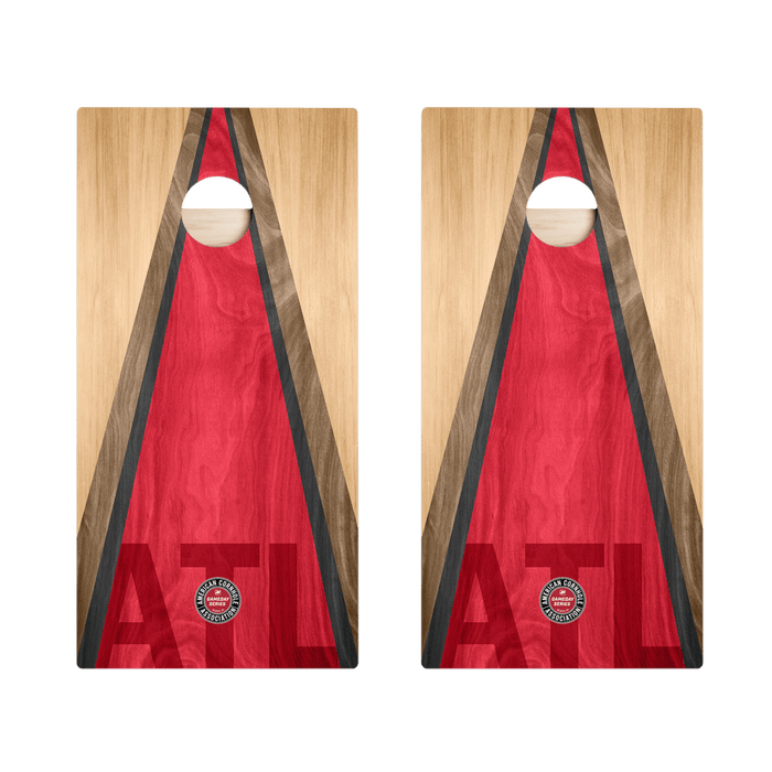 Atlanta Football Gameday Classic Triangle Star Cornhole Boards - SKU: ACA-000445 | American Cornhole Association