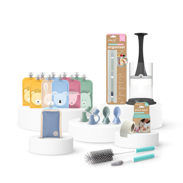 Automatic Baby Food Maker, Steriliser & Warmer Bundle Cerulean & Sage UK