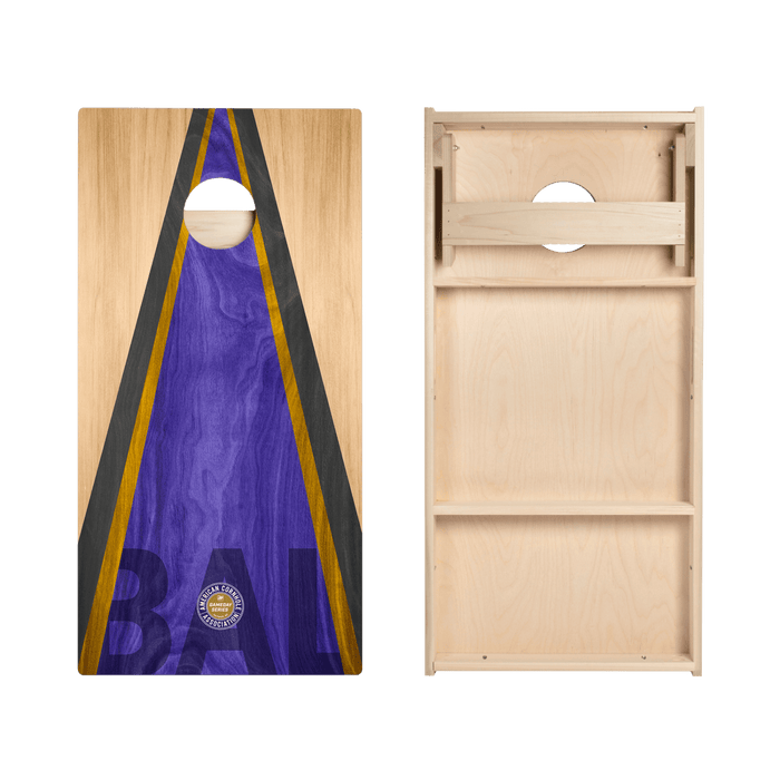 Baltimore Football Gameday Classic Triangle Star Cornhole Boards - American Cornhole Association