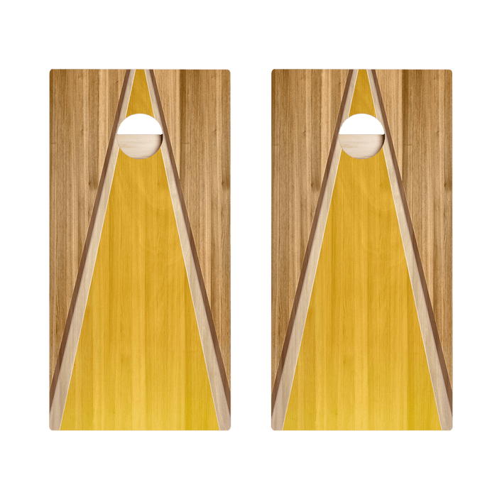 Bamboo Classic Triangle Star Cornhole Boards, - American Cornhole Association