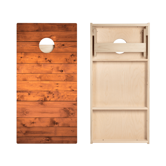 Barn Wood Star Cornhole Boards - ACA - 000375 | American Cornhole Association