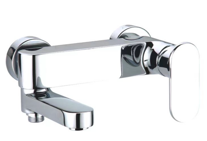Bath Mixer with Swivel Spout - Chrome