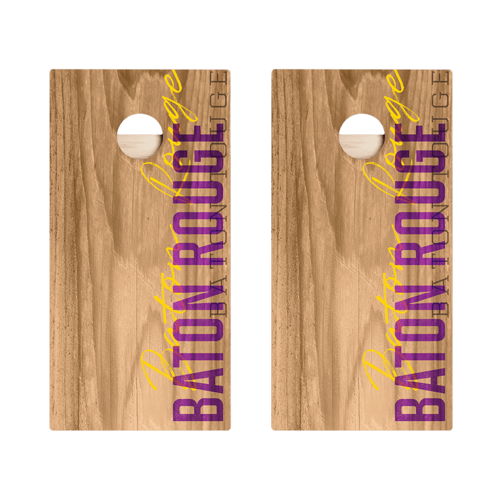 Baton Rouge Campus Gameday Star Cornhole Boards - ACA - 000202 | American Cornhole Association