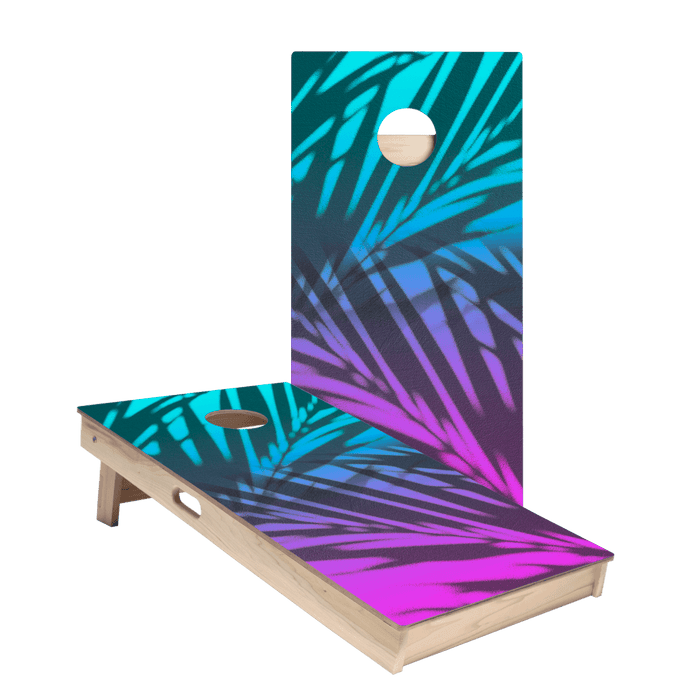 Beach Gradient Blue Star Cornhole Boards - ACA - 000155 | American Cornhole Association
