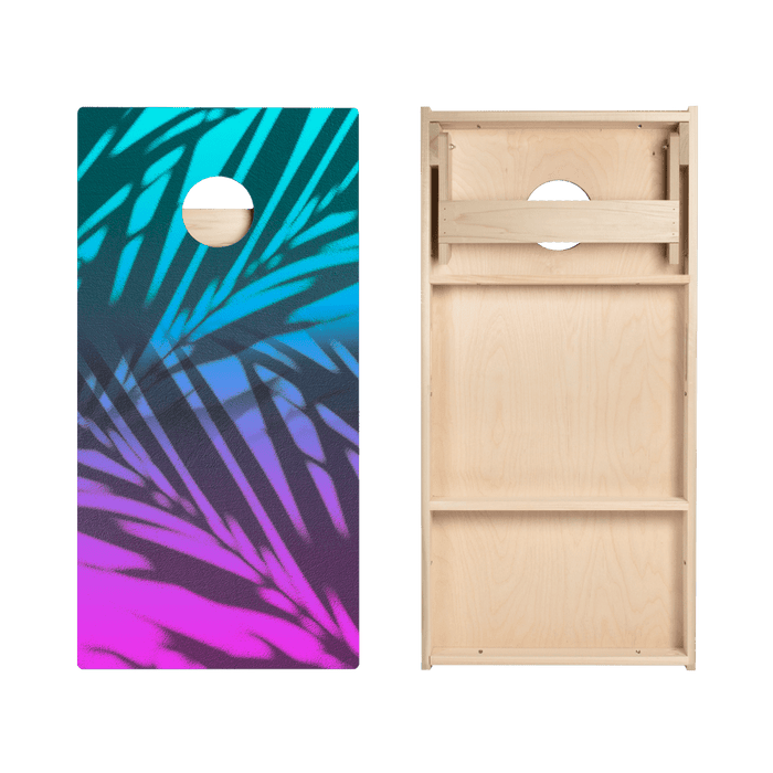 Beach Gradient Blue Star Cornhole Boards - ACA - 000155 | American Cornhole Association