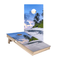 Beach Scene Star Cornhole Boards, - American Cornhole Association