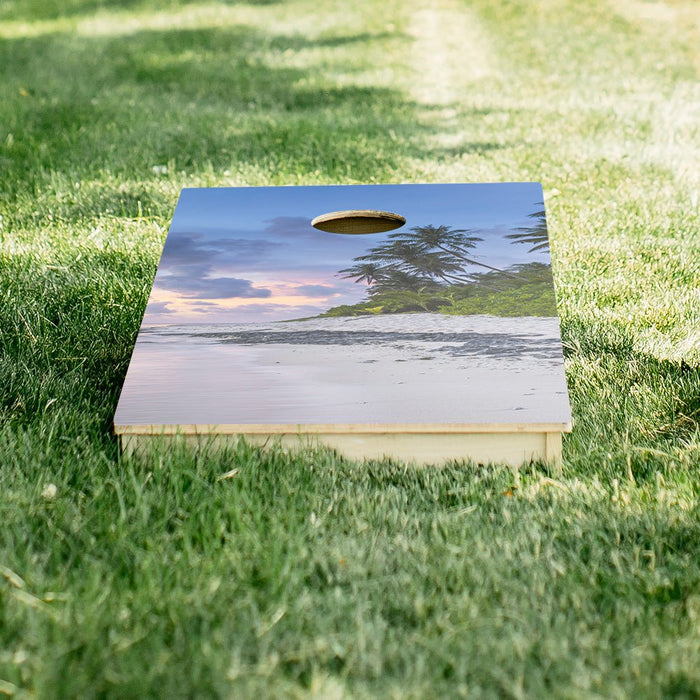 Beach Scene Star Cornhole Boards, - American Cornhole Association