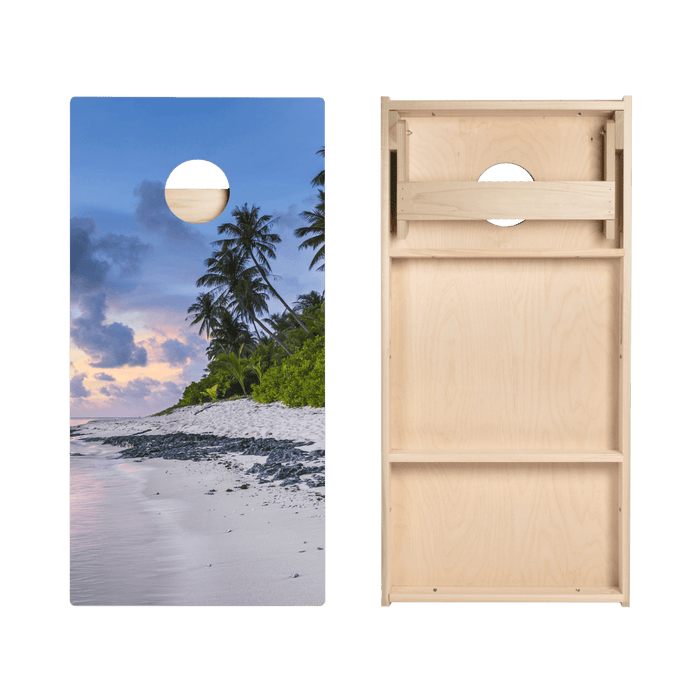 Beach Scene Star Cornhole Boards, - American Cornhole Association