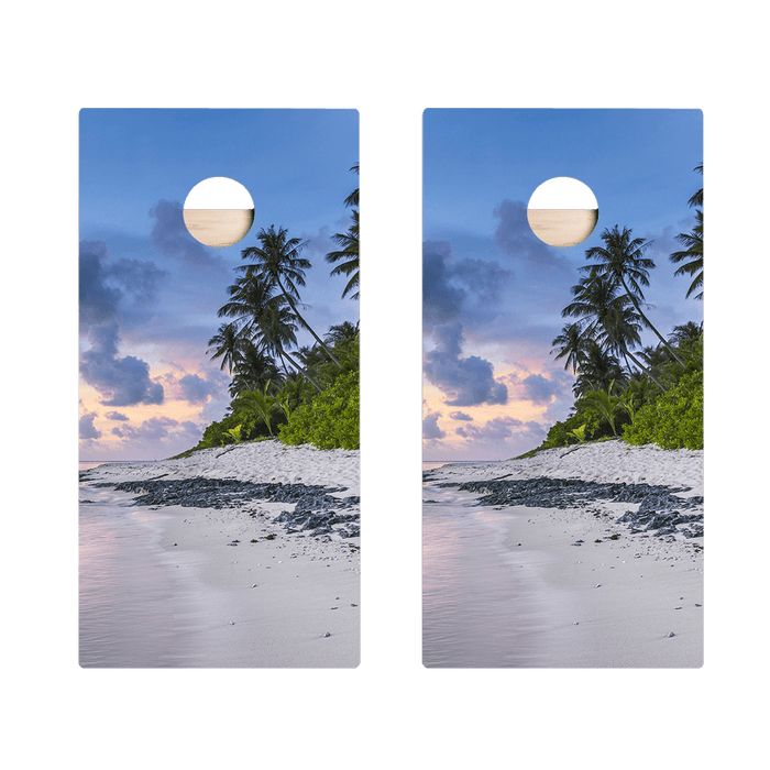 Beach Scene Star Cornhole Boards, - American Cornhole Association