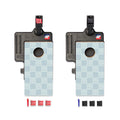 Beachy Blue Grid Double Chuck Mini Cornhole Tabletop Game, - American Cornhole Association